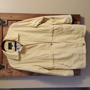 London Fog Annabelle Pale Yellow Weather Resistant Lined Jacket Size Lar…